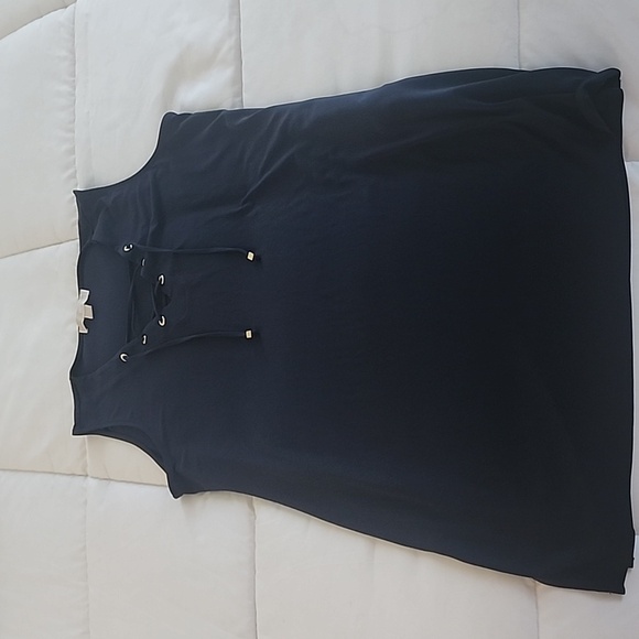 Michael Kors navy blue swim cover up. - Picture 1 of 3
